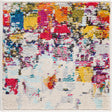 Multicolor 1' 4 x 1' 4 Estrella Sample Area Rug 100% Polypropylene Non-Shedding Stain Resistant Carpet Colorful Modern Abstract Design Easy Clean for Home Decor for Sale at Rug Engine