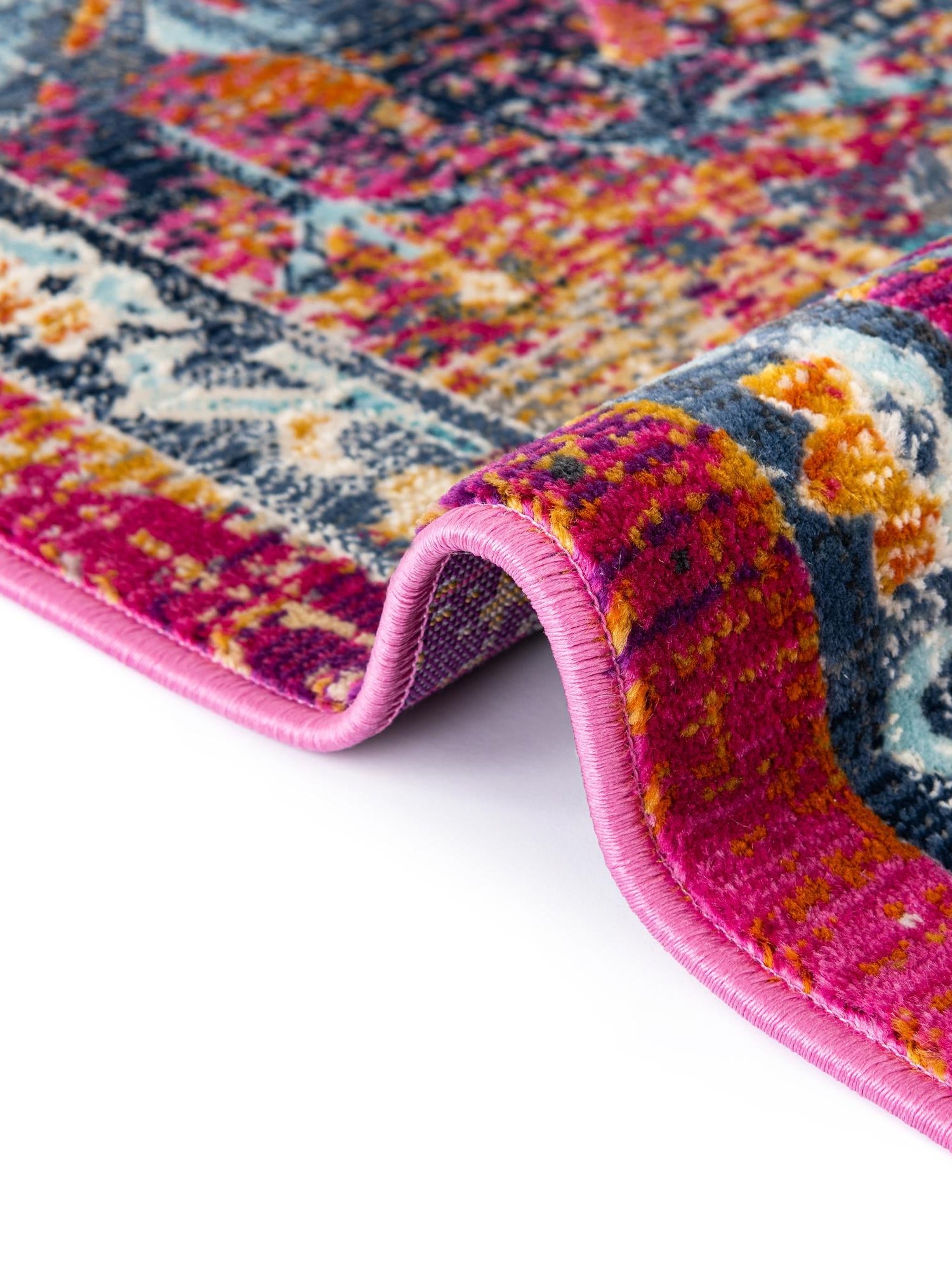 Fuchsia 5' 1 x 7' 10 Budapest Rectangle Area Rug 70% Polypropylene & 30% Polyester With Cotton Backing Traditional Classical Room Carpet for Sale at Rug Engine