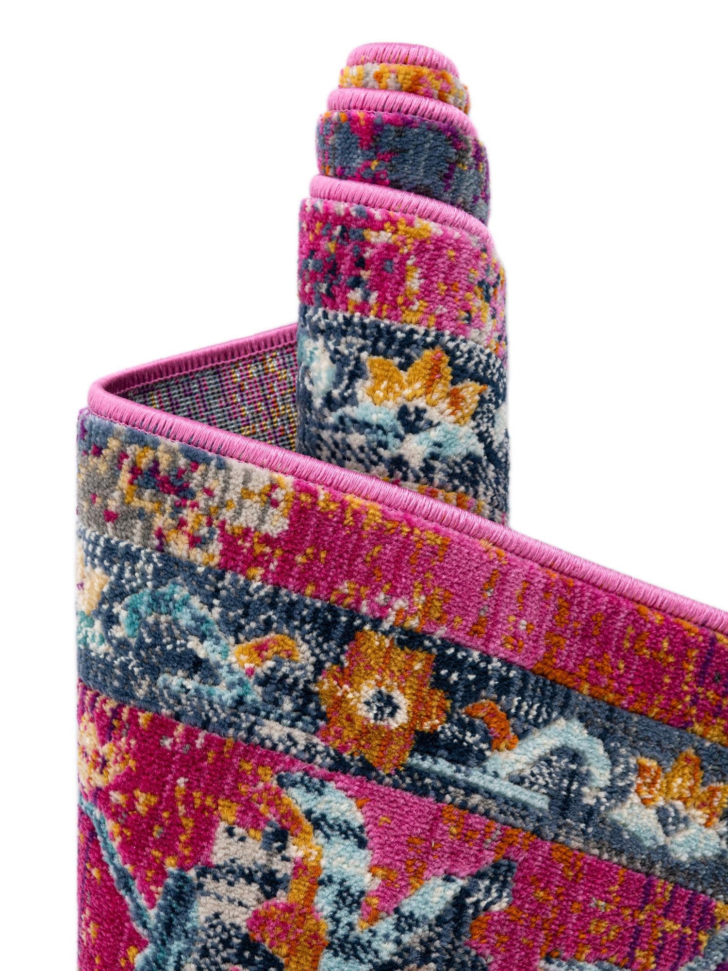 Fuchsia 5' 1 x 7' 10 Budapest Rectangle Area Rug 70% Polypropylene & 30% Polyester With Cotton Backing Traditional Classical Room Carpet for Sale at Rug Engine