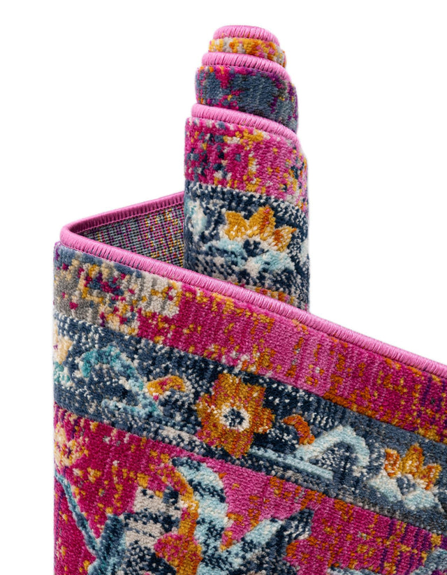 Fuchsia 5' 1 x 7' 10 Budapest Rectangle Area Rug 70% Polypropylene & 30% Polyester With Cotton Backing Traditional Classical Room Carpet for Sale at Rug Engine