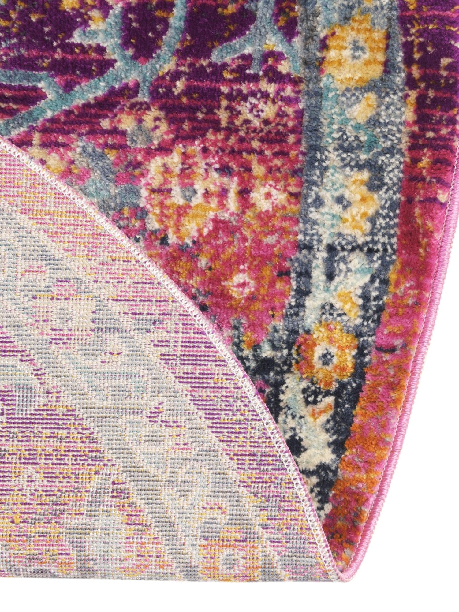 Fuchsia 5' 1 x 5' 1 Budapest Round Area Rug 70% Polypropylene & 30% Polyester With Cotton Backing Traditional Classical Room Carpet for Sale at Rug Engine