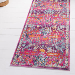 Fuchsia 2' 7 x 9' 10 Budapest Runner Area Rug 70% Polypropylene & 30% Polyester With Cotton Backing Traditional Classical Room Carpet for Sale at Rug Engine