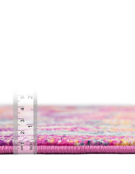 Fuchsia 2' x 5' 11 Budapest Runner Area Rug 70% Polypropylene & 30% Polyester With Cotton Backing Traditional Classical Room Carpet for Sale at Rug Engine
