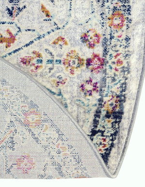 Ivory 3' 7 x 3' 7 Budapest Round Area Rug 70% Polypropylene & 30% Polyester With Cotton Backing Traditional Classical Room Carpet for Sale at Rug Engine