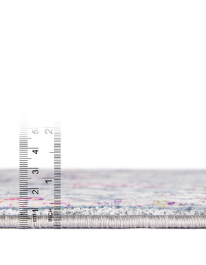 Gray 3' 7 x 3' 7 Budapest Round Area Rug 70% Polypropylene & 30% Polyester With Cotton Backing Traditional Classical Room Carpet for Sale at Rug Engine