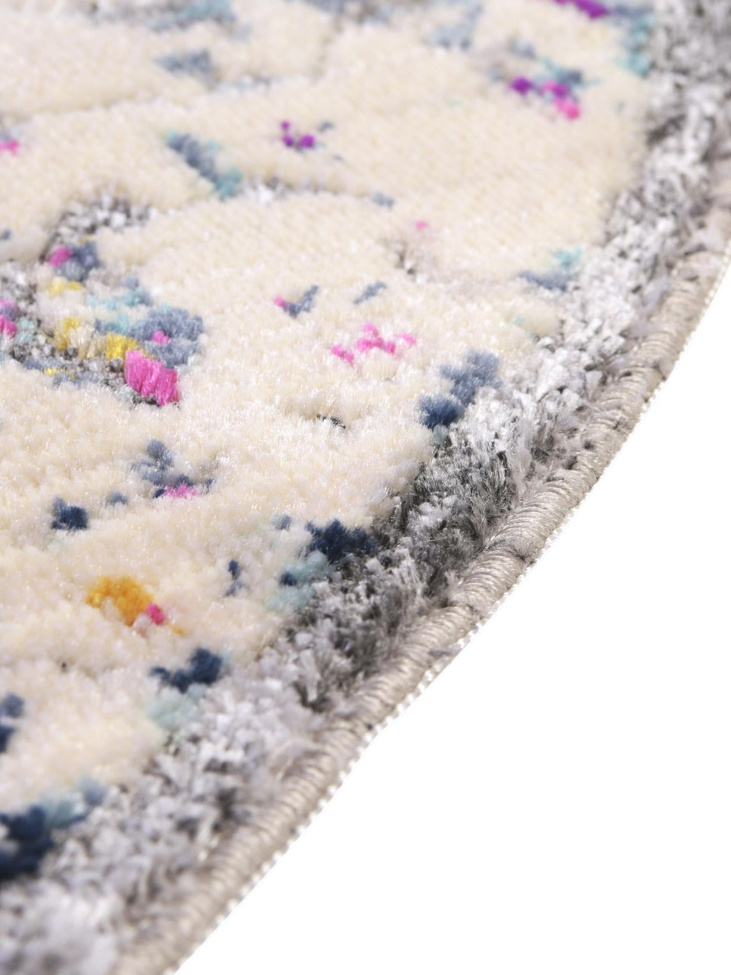 Gray 5' 1 x 5' 1 Budapest Round Area Rug 70% Polypropylene & 30% Polyester With Cotton Backing Traditional Classical Room Carpet for Sale at Rug Engine