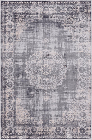 Gray 1' 4 x 1' 4 Leila Sample Area Rug 85% Polypropylene & 15% Polyester Durable Traditional Carpet for Kitchens, Bedrooms, Living Rooms, Office for Sale at Rug Engine