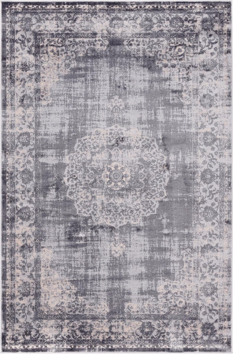 Gray 1' 4 x 1' 4 Leila Sample Area Rug 85% Polypropylene & 15% Polyester Durable Traditional Carpet for Kitchens, Bedrooms, Living Rooms, Office for Sale at Rug Engine