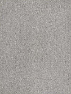 Light Gray 10' x 13' 1 Outdoor Solid Rectangle Area Rug Weather Resistant for Patio, Deck, Terrace, Balcony, Porch 100% Polypropylene Minimalist Waterproof Carpet for Sale at Rug Engine