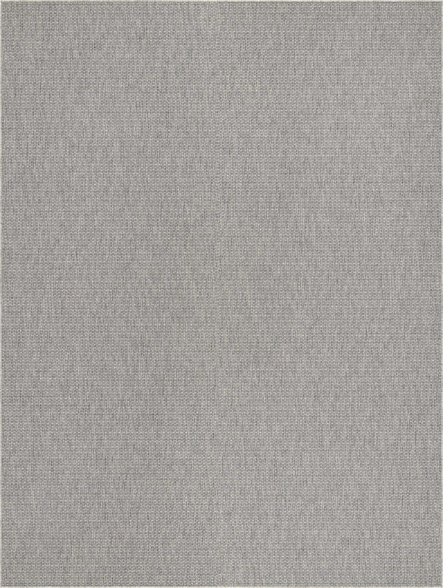 Light Gray 10' x 13' 1 Outdoor Solid Rectangle Area Rug Weather Resistant for Patio, Deck, Terrace, Balcony, Porch 100% Polypropylene Minimalist Waterproof Carpet for Sale at Rug Engine