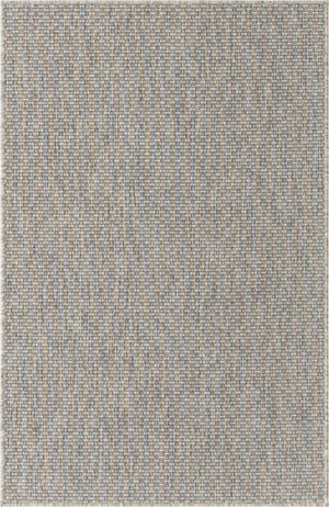 Light Gray 3' 1 x 5' 3 Outdoor Solid Rectangle Area Rug Weather Resistant for Patio, Deck, Terrace, Balcony, Porch 100% Polypropylene Minimalist Waterproof Carpet for Sale at Rug Engine