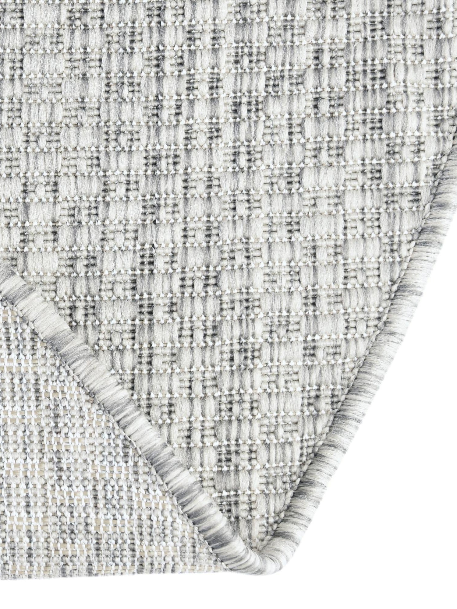 Light Gray 6' 1 x 6' 1 Outdoor Solid Round Area Rug Weather Resistant for Patio, Deck, Terrace, Balcony, Porch 100% Polypropylene Minimalist Waterproof Carpet for Sale at Rug Engine