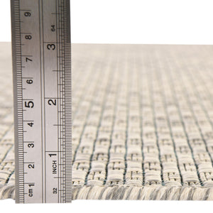 Light Gray 10' x 10' Outdoor Solid Square Area Rug Weather Resistant for Patio, Deck, Terrace, Balcony, Porch 100% Polypropylene Minimalist Waterproof Carpet for Sale at Rug Engine