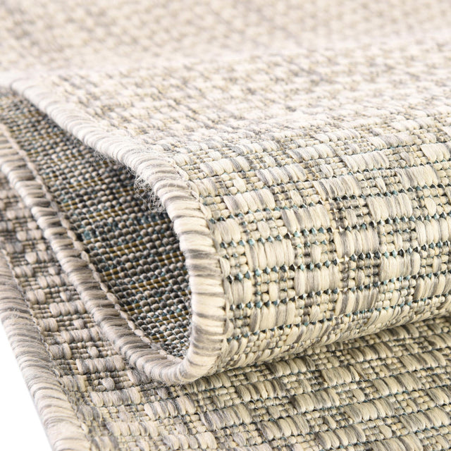 Light Gray 13' 1 x 13' 1 Outdoor Solid Square Area Rug Weather Resistant for Patio, Deck, Terrace, Balcony, Porch 100% Polypropylene Minimalist Waterproof Carpet for Sale at Rug Engine