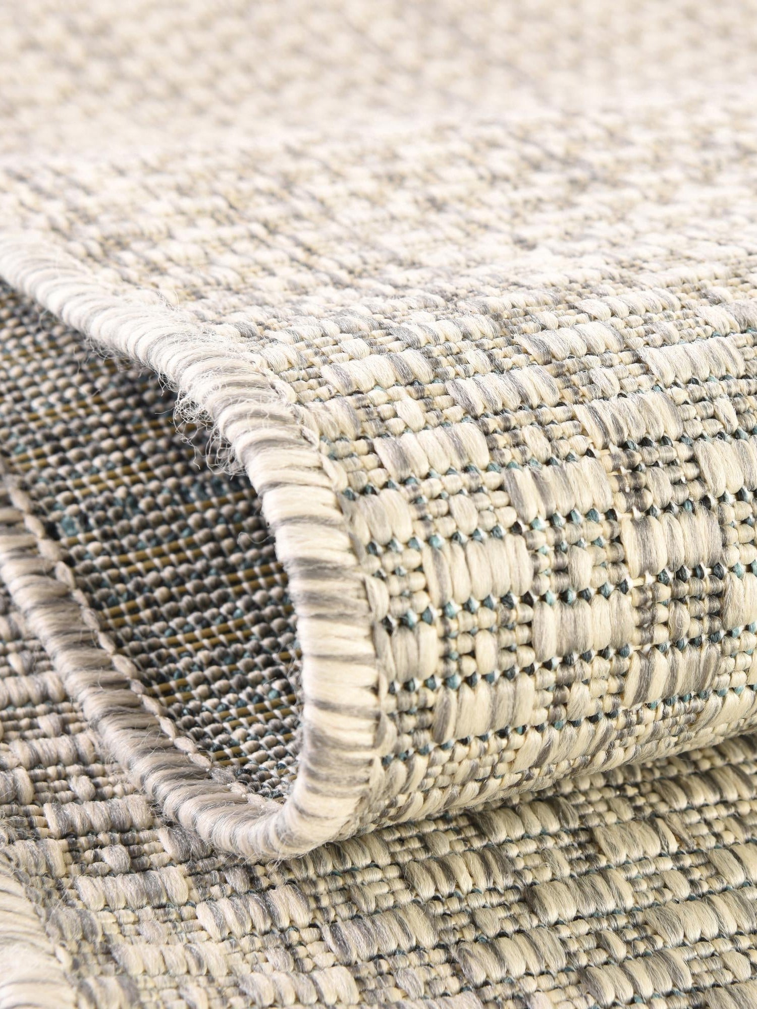 Light Gray 5' 3 x 5' 3 Outdoor Solid Square Area Rug Weather Resistant for Patio, Deck, Terrace, Balcony, Porch 100% Polypropylene Minimalist Waterproof Carpet for Sale at Rug Engine
