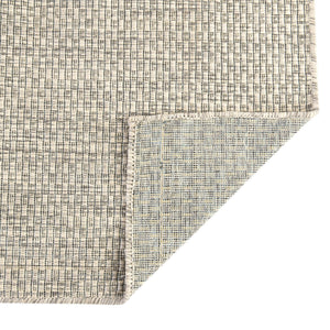 Light Gray 5' 3 x 5' 3 Outdoor Solid Square Area Rug Weather Resistant for Patio, Deck, Terrace, Balcony, Porch 100% Polypropylene Minimalist Waterproof Carpet for Sale at Rug Engine