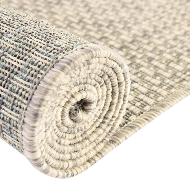 Light Gray 6' 1 x 6' 1 Outdoor Solid Square Area Rug Weather Resistant for Patio, Deck, Terrace, Balcony, Porch 100% Polypropylene Minimalist Waterproof Carpet for Sale at Rug Engine