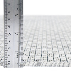 Light Gray 5' 3 x 5' 3 Outdoor Solid Octagon Area Rug Weather Resistant for Patio, Deck, Terrace, Balcony, Porch 100% Polypropylene Minimalist Waterproof Carpet for Sale at Rug Engine