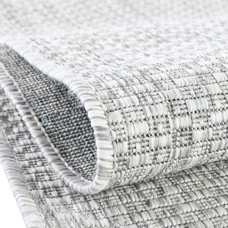 Light Gray 5' 3 x 5' 3 Outdoor Solid Octagon Area Rug Weather Resistant for Patio, Deck, Terrace, Balcony, Porch 100% Polypropylene Minimalist Waterproof Carpet for Sale at Rug Engine