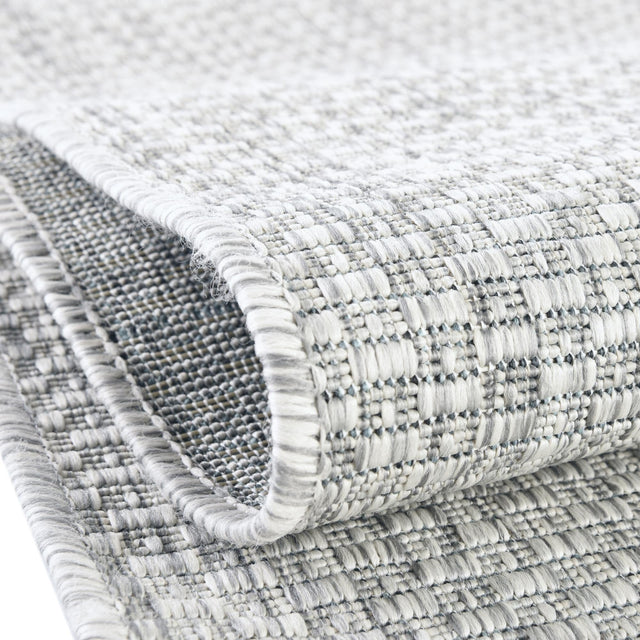 Light Gray 5' 3 x 5' 3 Outdoor Solid Octagon Area Rug Weather Resistant for Patio, Deck, Terrace, Balcony, Porch 100% Polypropylene Minimalist Waterproof Carpet for Sale at Rug Engine
