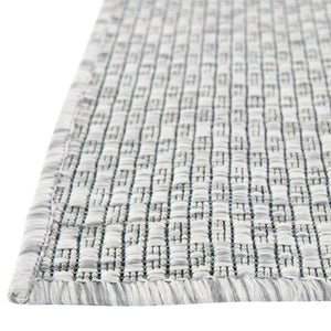 Light Gray 5' 3 x 5' 3 Outdoor Solid Octagon Area Rug Weather Resistant for Patio, Deck, Terrace, Balcony, Porch 100% Polypropylene Minimalist Waterproof Carpet for Sale at Rug Engine