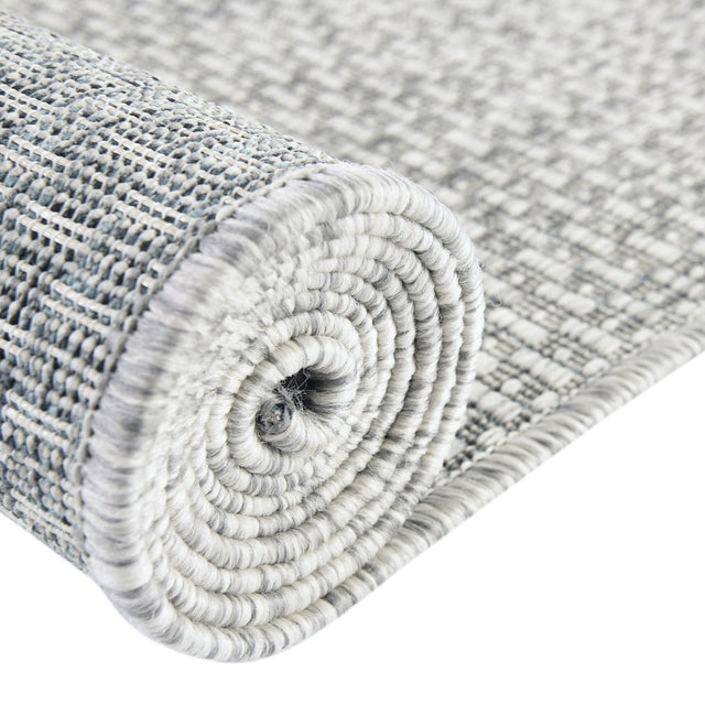 Light Gray 5' 3 x 5' 3 Outdoor Solid Octagon Area Rug Weather Resistant for Patio, Deck, Terrace, Balcony, Porch 100% Polypropylene Minimalist Waterproof Carpet for Sale at Rug Engine