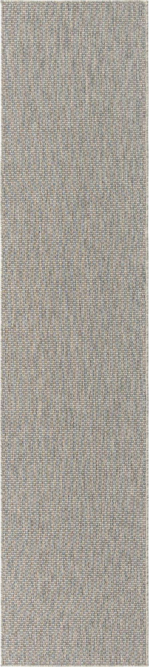 Light Gray 2' 7 x 12' Outdoor Solid Runner Area Rug Weather Resistant for Patio, Deck, Terrace, Balcony, Porch 100% Polypropylene Minimalist Waterproof Carpet for Sale at Rug Engine