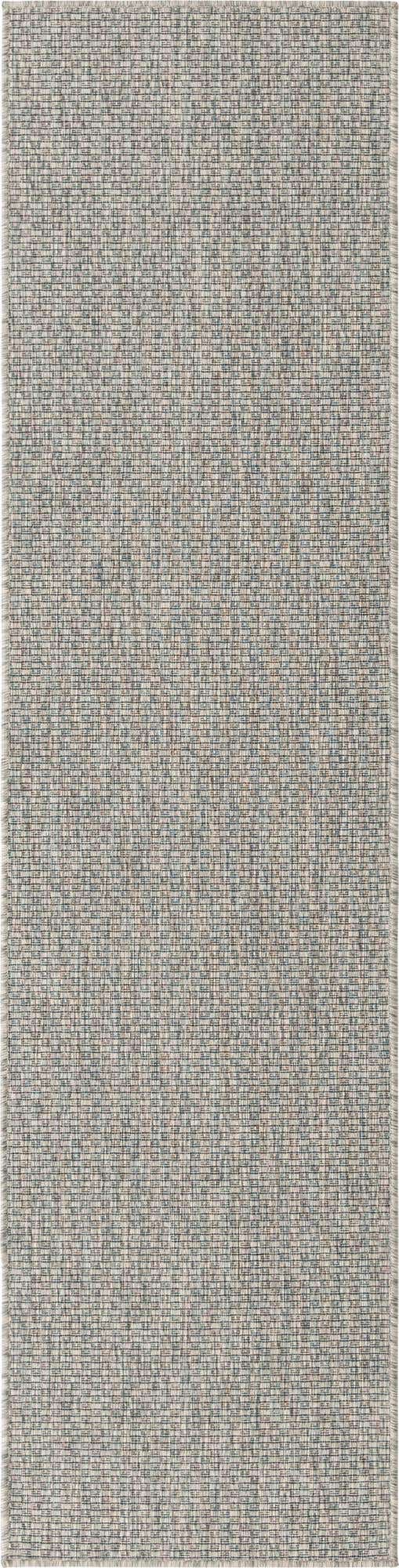 Light Gray 2' x 8' Outdoor Solid Runner Area Rug Weather Resistant for Patio, Deck, Terrace, Balcony, Porch 100% Polypropylene Minimalist Waterproof Carpet for Sale at Rug Engine