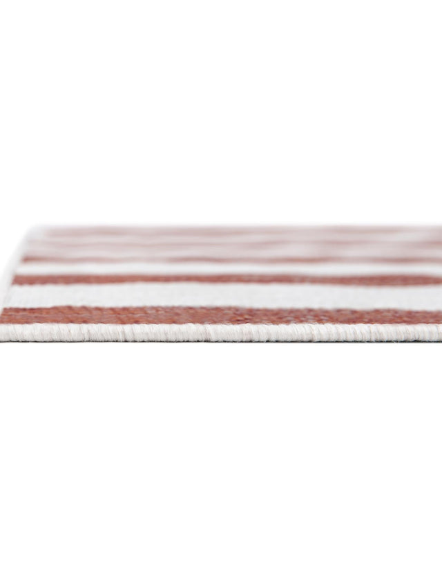Red 8' x 8' Jill Zarin Outdoor Square Rug