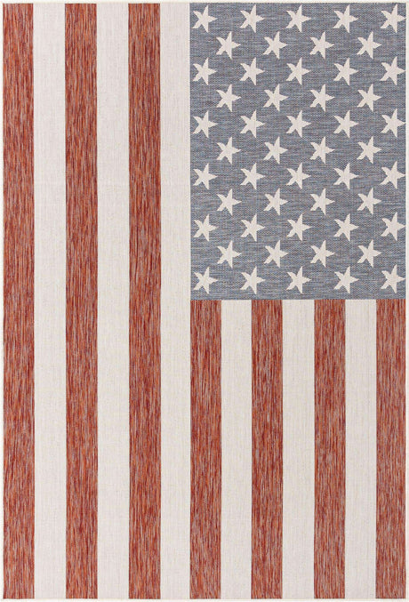 Red 6' 1 x 9' Jill Zarin Outdoor Rectangle Rug