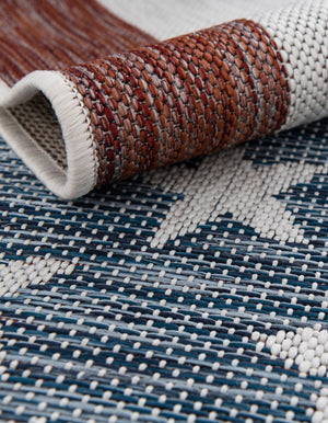 Red 5' 3 x 8' Jill Zarin Outdoor Rectangle Area Rug Weather Resistant for Patio, Deck, Terrace, Balcony, Porch Durable 100% Polypropylene Carpet for Outside for Sale at Rug Engine