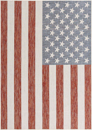Red 5' 3 x 8' Jill Zarin Outdoor Rectangle Area Rug Weather Resistant for Patio, Deck, Terrace, Balcony, Porch Durable 100% Polypropylene Carpet for Outside for Sale at Rug Engine