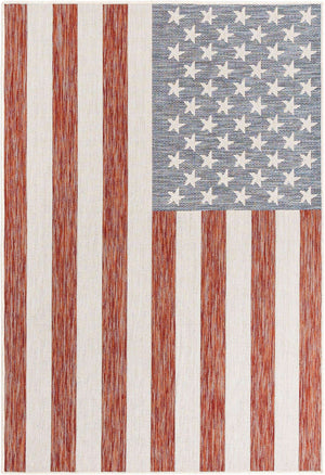 Red 4' 1 x 6' 1 Jill Zarin Outdoor Rectangle Rug