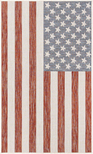 Red 3' 1 x 5' 3 Jill Zarin Outdoor Rectangle Area Rug Weather Resistant for Patio, Deck, Terrace, Balcony, Porch Durable 100% Polypropylene Carpet for Outside for Sale at Rug Engine