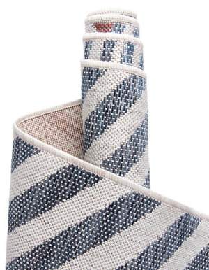 Blue 7' 10 x 7' 10 Jill Zarin Outdoor Square Area Rug Weather Resistant for Patio, Deck, Terrace, Balcony, Porch Durable 100% Polypropylene Carpet for Outside for Sale at Rug Engine