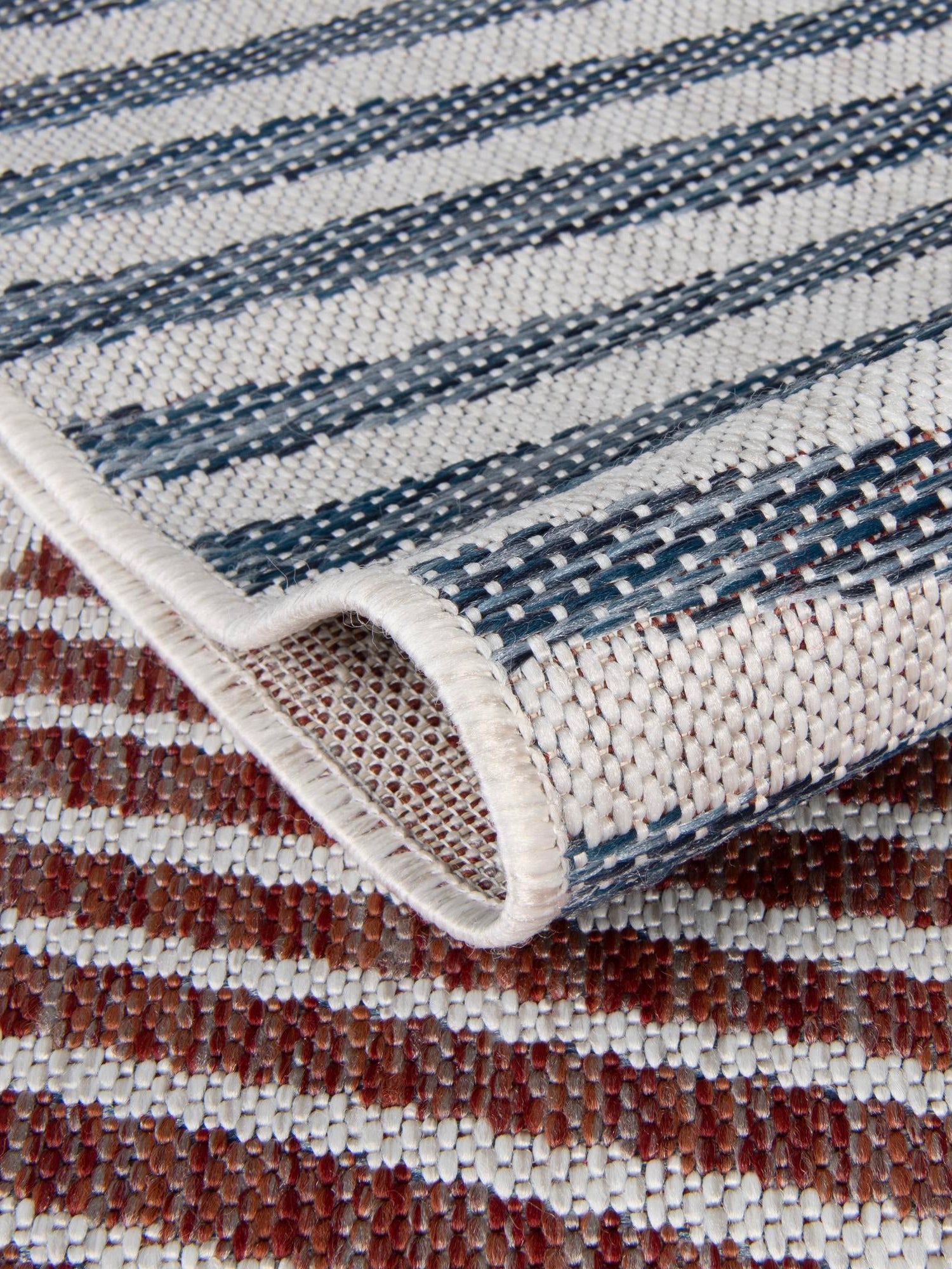Blue 7' 10 x 10' Jill Zarin Outdoor Rectangle Area Rug Weather Resistant for Patio, Deck, Terrace, Balcony, Porch Durable 100% Polypropylene Carpet for Outside for Sale at Rug Engine