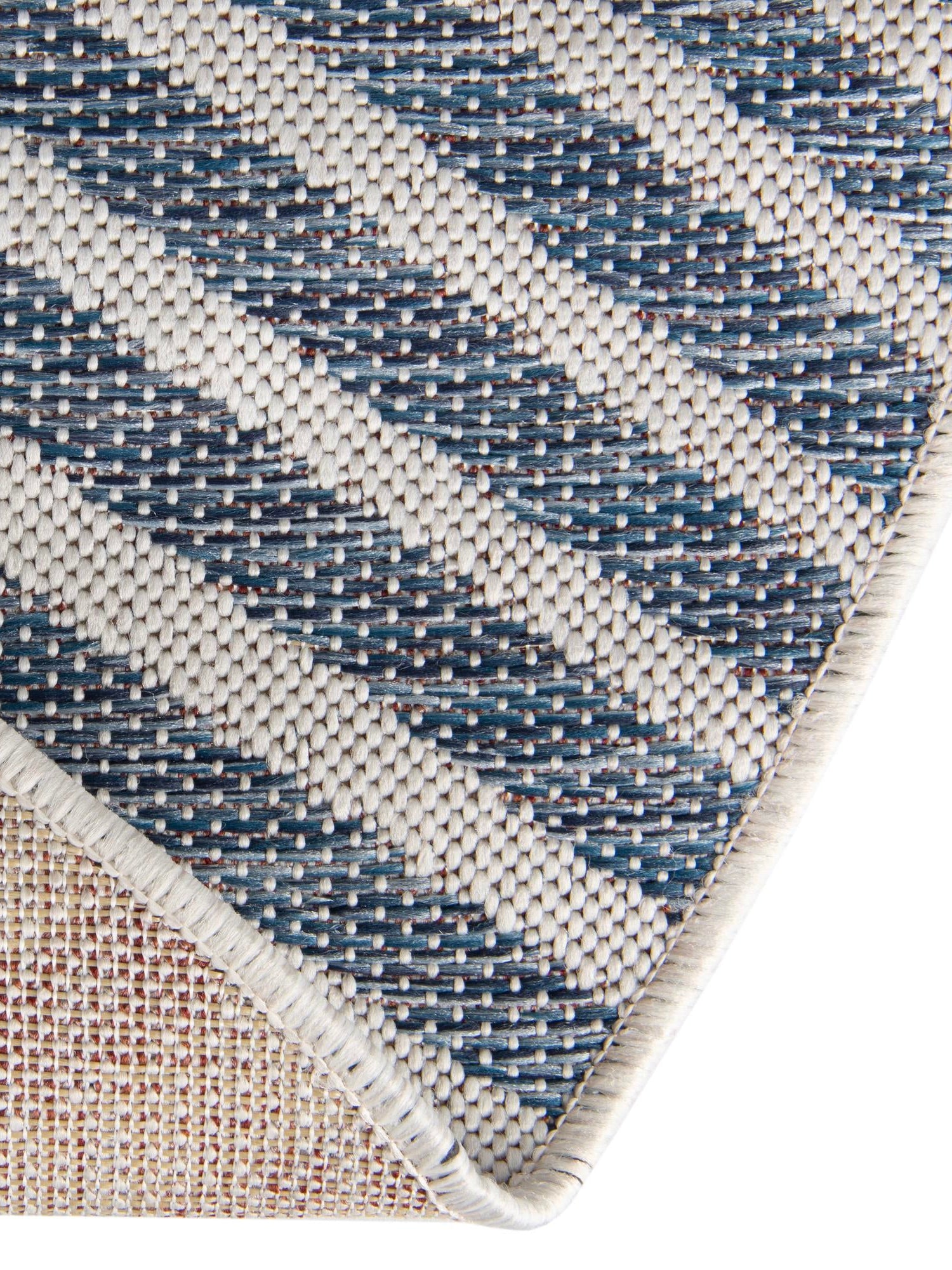 Blue 5' 3 x 8' Jill Zarin Outdoor Oval Area Rug Weather Resistant for Patio, Deck, Terrace, Balcony, Porch Durable 100% Polypropylene Carpet for Outside for Sale at Rug Engine