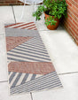 Blue 2' x 6' 1 Jill Zarin Outdoor Runner Area Rug Weather Resistant for Patio, Deck, Terrace, Balcony, Porch Durable 100% Polypropylene Carpet for Outside for Sale at Rug Engine