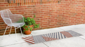 Blue 2' x 6' 1 Jill Zarin Outdoor Runner Area Rug Weather Resistant for Patio, Deck, Terrace, Balcony, Porch Durable 100% Polypropylene Carpet for Outside for Sale at Rug Engine
