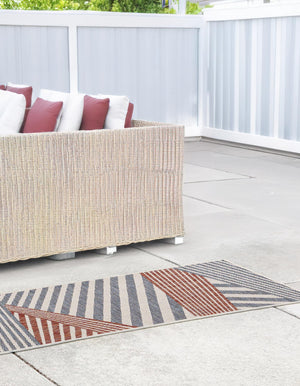 Blue 2' x 8' Jill Zarin Outdoor Runner Area Rug Weather Resistant for Patio, Deck, Terrace, Balcony, Porch Durable 100% Polypropylene Carpet for Outside for Sale at Rug Engine