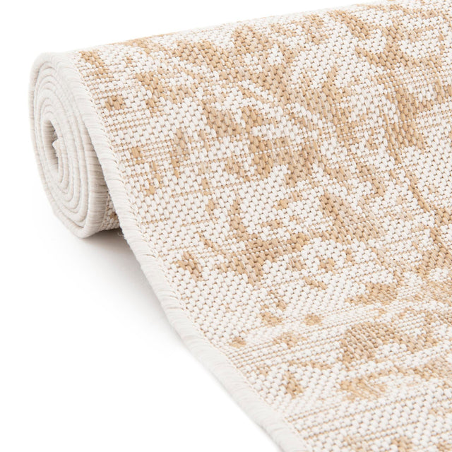 Beige 13' 1 x 13' 1 Jill Zarin Outdoor Square Area Rug Weather Resistant for Patio, Deck, Terrace, Balcony, Porch Durable 100% Polypropylene Carpet for Outside for Sale at Rug Engine