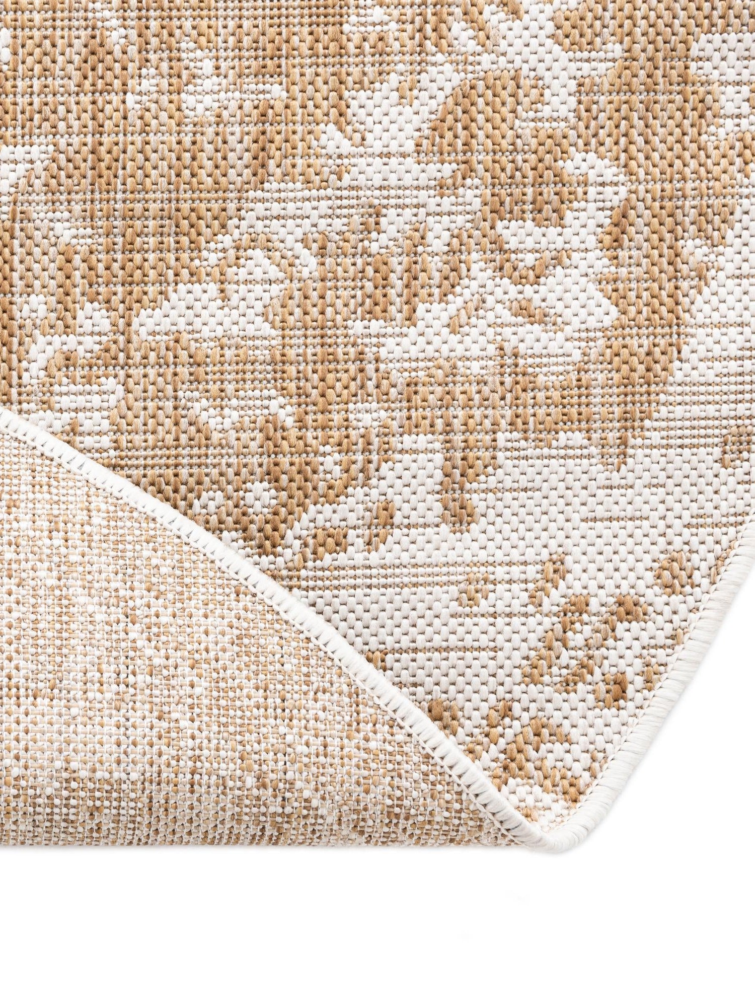 Beige 4' 1 x 4' 1 Jill Zarin Outdoor Round Area Rug Weather Resistant for Patio, Deck, Terrace, Balcony, Porch Durable 100% Polypropylene Carpet for Outside for Sale at Rug Engine