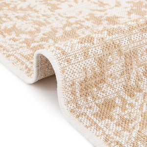 Beige 4' 1 x 4' 1 Jill Zarin Outdoor Round Area Rug Weather Resistant for Patio, Deck, Terrace, Balcony, Porch Durable 100% Polypropylene Carpet for Outside for Sale at Rug Engine