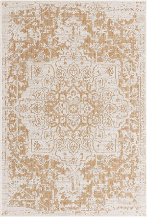 Beige 4' 1 x 6' 1 Jill Zarin Outdoor Rectangle Area Rug Weather Resistant for Patio, Deck, Terrace, Balcony, Porch Durable 100% Polypropylene Carpet for Outside for Sale at Rug Engine