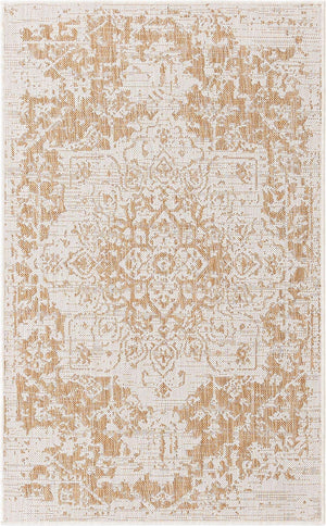Beige 3' 1 x 5' 3 Jill Zarin Outdoor Rectangle Area Rug Weather Resistant for Patio, Deck, Terrace, Balcony, Porch Durable 100% Polypropylene Carpet for Outside for Sale at Rug Engine