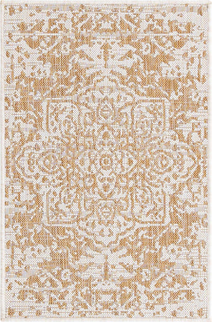 Beige 2' x 3' 1 Jill Zarin Outdoor Rectangle Area Rug Weather Resistant for Patio, Deck, Terrace, Balcony, Porch Durable 100% Polypropylene Carpet for Outside for Sale at Rug Engine