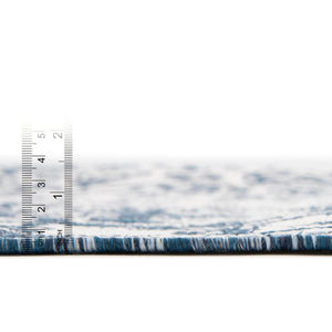 Blue 10' 8 x 10' 8 Jill Zarin Outdoor Square Area Rug Weather Resistant for Patio, Deck, Terrace, Balcony, Porch Durable 100% Polypropylene Carpet for Outside for Sale at Rug Engine