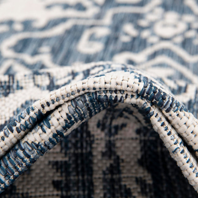 Blue 5' 3 x 8' Jill Zarin Outdoor Rectangle Rug