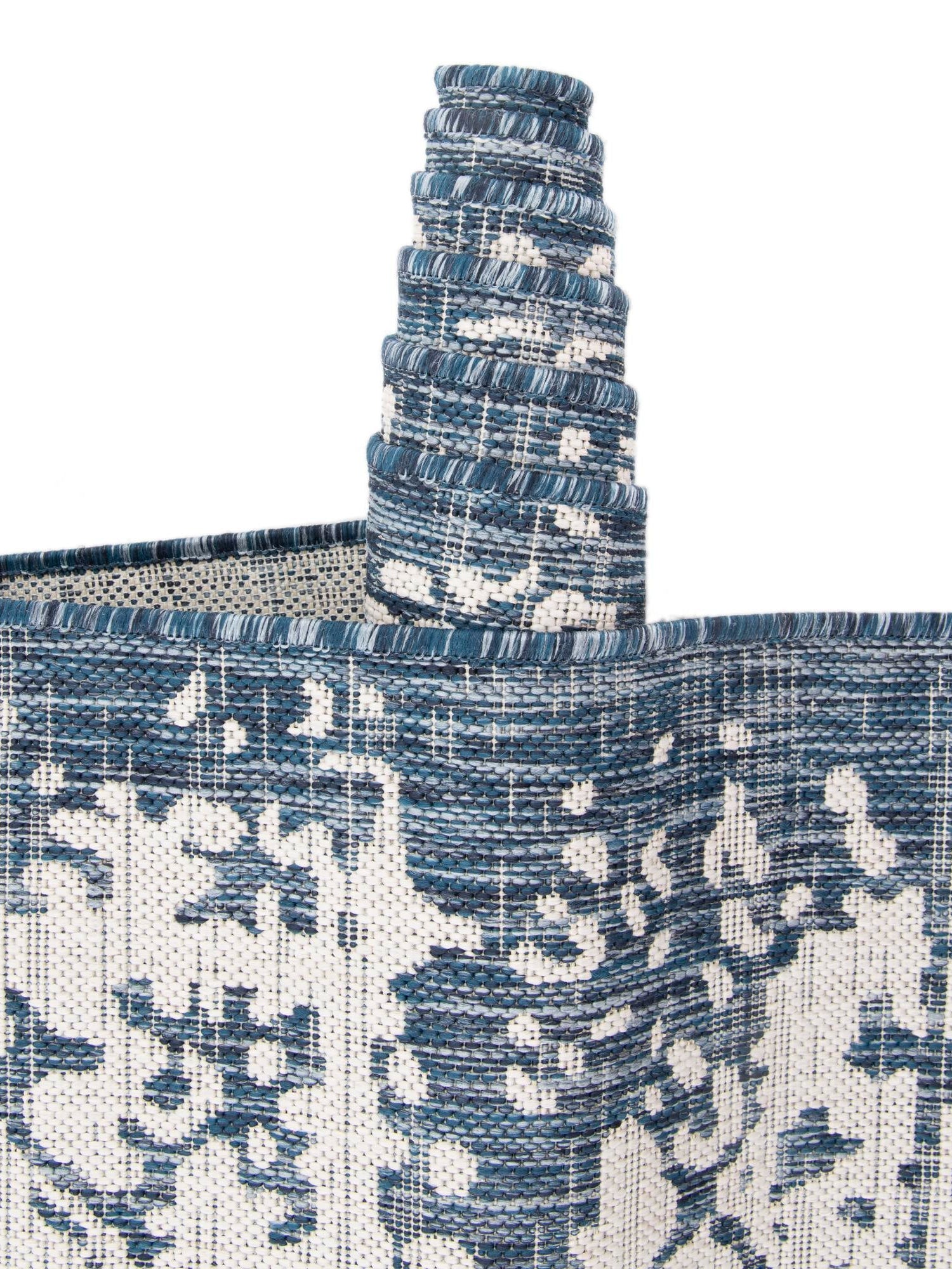 Blue 9' x 12' Jill Zarin Outdoor Rectangle Area Rug Weather Resistant for Patio, Deck, Terrace, Balcony, Porch Durable 100% Polypropylene Carpet for Outside for Sale at Rug Engine