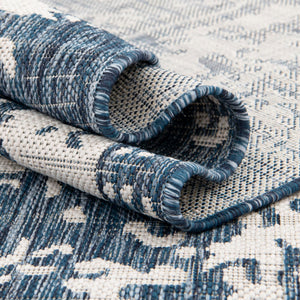 Blue 7' 1 x 10' Jill Zarin Outdoor Rectangle Area Rug Weather Resistant for Patio, Deck, Terrace, Balcony, Porch Durable 100% Polypropylene Carpet for Outside for Sale at Rug Engine
